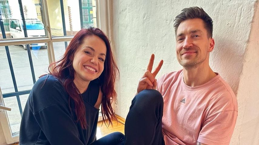 Christina Luft und Philipp Boy beim Tanztraining für "Let's Dance"