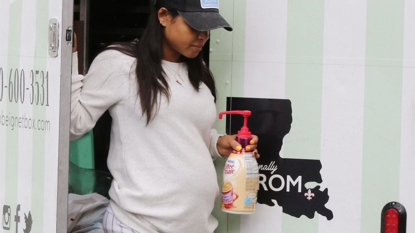Christina Milian vor ihrem eigenen Foodtruck "Beignet Box"