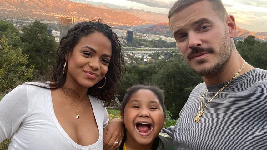 Christina Milian, Violet Madison Nash und Matt Pokora
