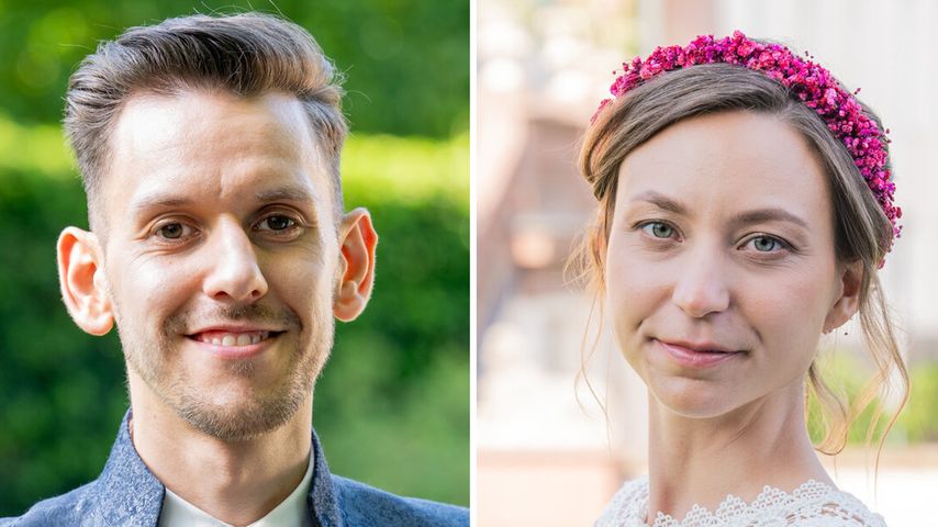 Collage: Christian und Emma, "Hochzeit auf den ersten Blick"-Match 2024