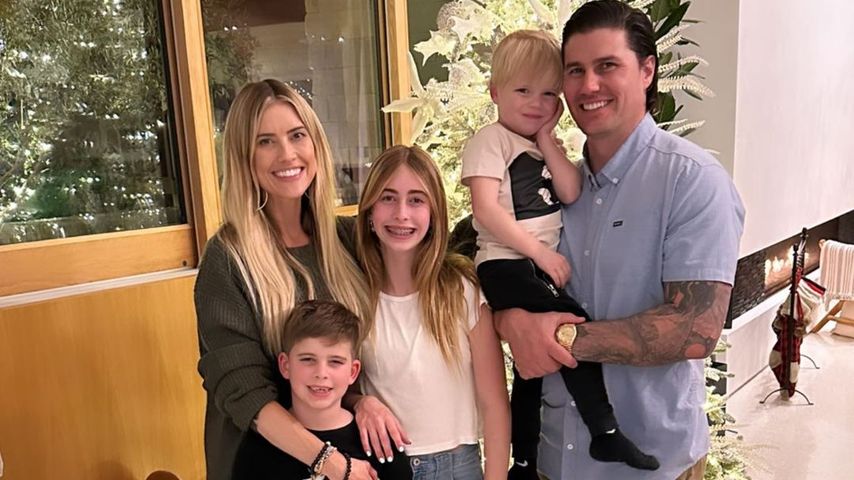Christina Haack und Joshua Hall mit den Kids Hudson, Taylor und Brayden