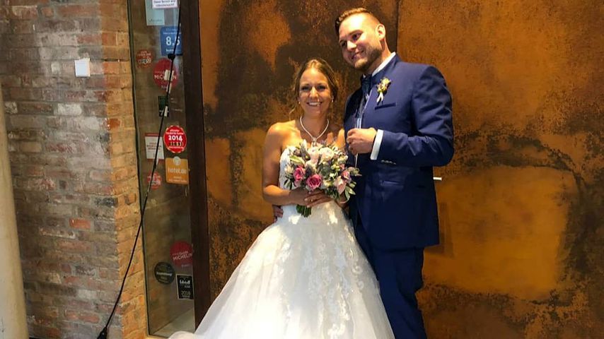 Christina und Marcel am Tag ihrer "Hochzeit auf den ersten Blick", 2019