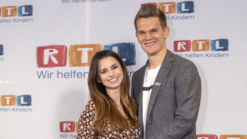 Christina und Matthias Ginter beim RTL-Spendenmarathon 2019