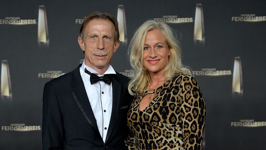 Christoph Daum und seine Frau Angelica beim Deutschen Fernsehpreis, 2014