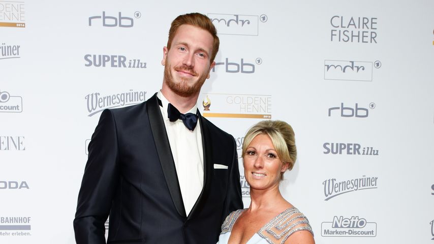 Christoph Harting mit Ehefrau Nancy bei einer Preisverleihung