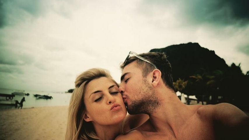 Christoph Kramer und seine Ehefrau Celina im Urlaub, 2016