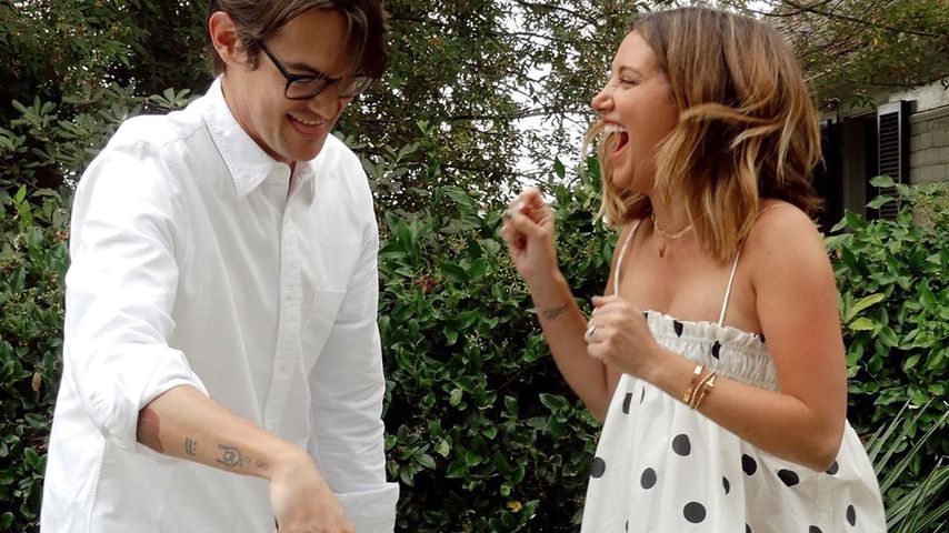Christopher French und Ashley Tisdale, Oktober 2020