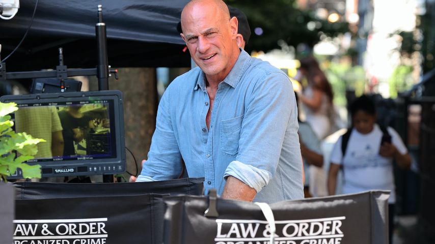 Christopher Meloni am "Law and Order: Organized Crime"-Set