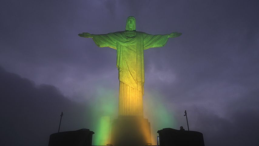 Christusstatue in Rio de Janeiro nach Pelés Tod
