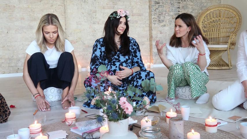 Chryssanthi Kavazi auf ihrer Babyparty