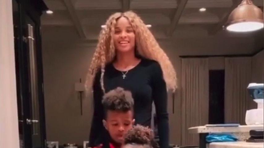 Ciara mit ihren Kindern im März 2020