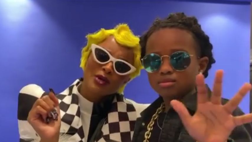Ciara und ihr Sohn Future an Halloween 2020 als Cardi B und Offset