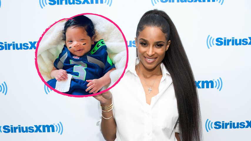 Wie Papa Russell: Ciara zeigt Baby Win im Football-Dress!