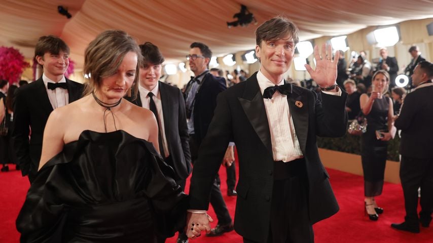 Cillian Murphy mit seiner Frau und seinen beiden Söhnen bei den Oscars 2024