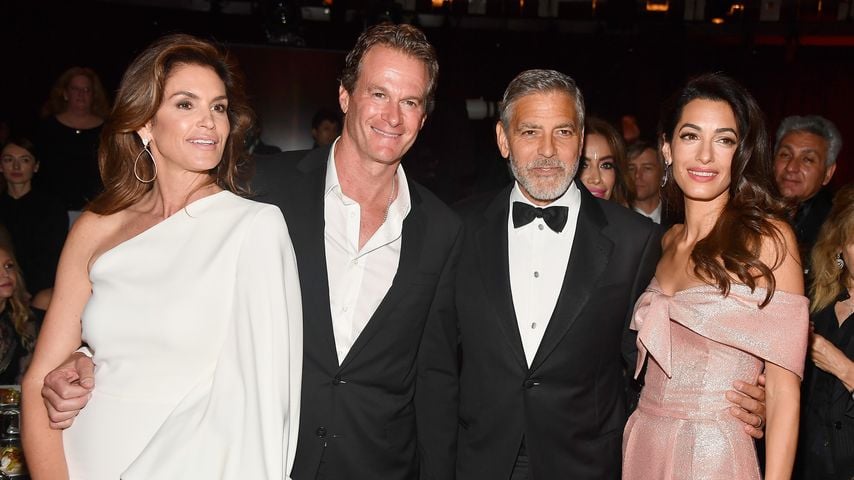 Cindy Crawford, Rande Gerber, George Clooney und Amal Clooney bei der AFI Life Achievement Award Gala 2018