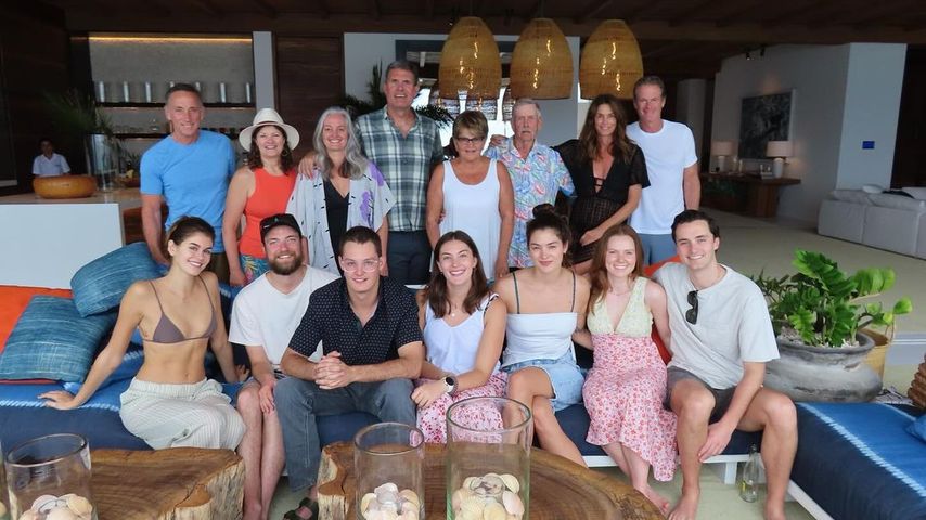 Familienfoto von Cindy Crawford 2023.