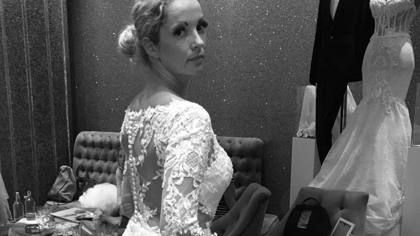 Cindy Riedel in ihrem Hochzeitskleid