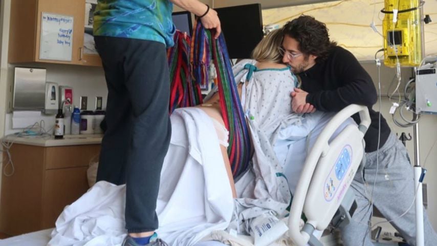 Claire Holt und ihr Mann Andrew Joblon bei der Geburt ihrer Tochter
