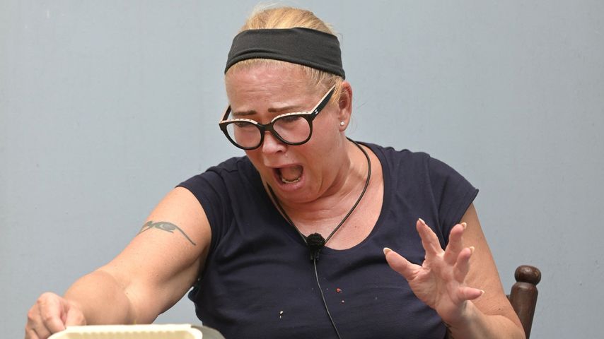 Claudia Effenberg bei ihrer Dschungelprüfung