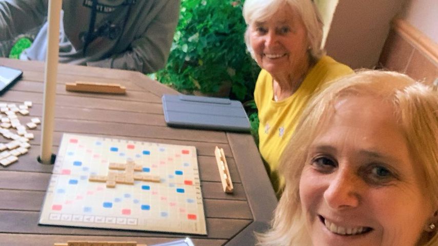 Claudia Kohde-Kilsch mit ihrer Mutter und Sohn Fynn