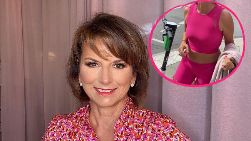 Im sportlichen Zweiteiler: Claudia Obert zeigt ihren Bauch!