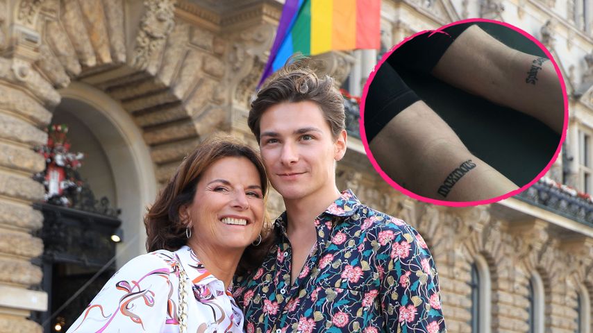 "Maxmaus": Claudia Oberts Max hat den Spitznamen tätowiert!
