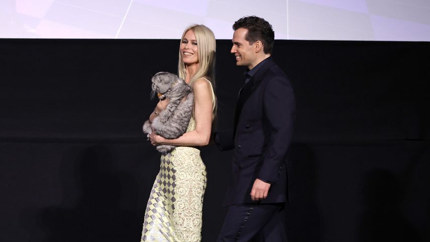 Claudia Schiffer, Chip und Henry Cavill auf der Premiere von "Argylle"