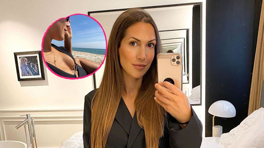 Im Badeanzug: Ex-Bachelor-Girl Clea-Lacy lässt tief blicken