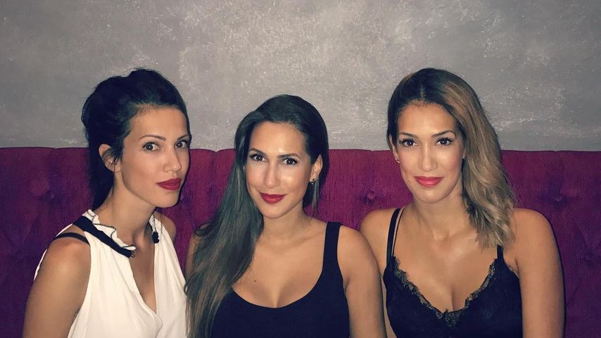 Clea-Lacy Juhn mit ihren Schwestern Tamara und Romina im September 2017