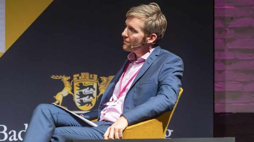 Clemens Bratzler beim Medienpolitischen Kongress der Landesregierung Baden-Württemberg in Stuttgart, 7. November 2019