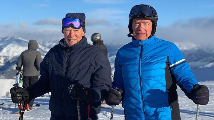 Coolstes Ski-Duo: Arnold Schwarzenegger und Clint Eastwood