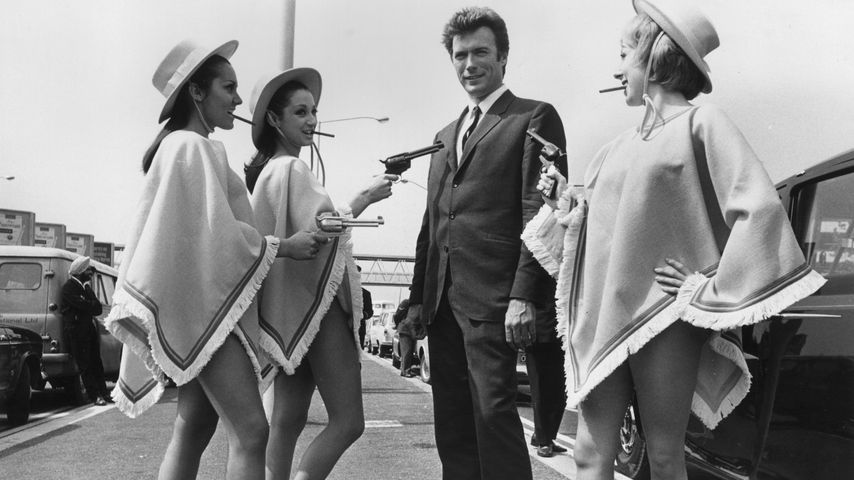 Clint Eastwood und Schauspielkolleginnen im Jahr 1967