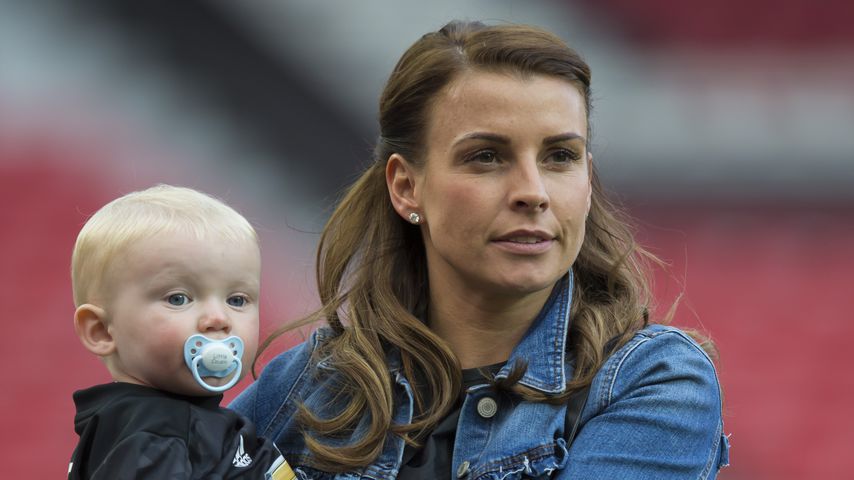 Coleen Rooney mit ihrem Sohn im Mai 2017
