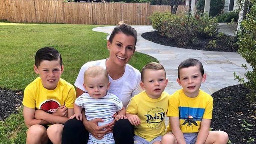 Coleen Rooney mit ihren Kindern