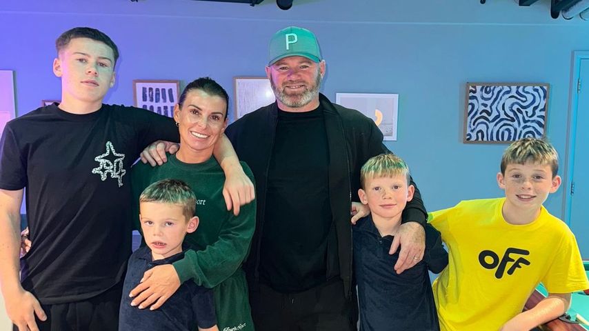 Coleen und Wayne Rooney mit ihren vier Söhnen im Oktober 2024
