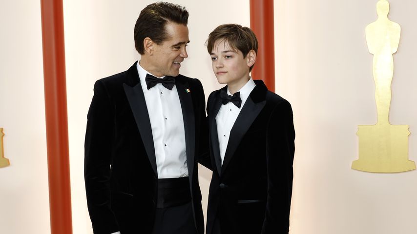 Colin Farrell und sein Sohn Henry im März 2023