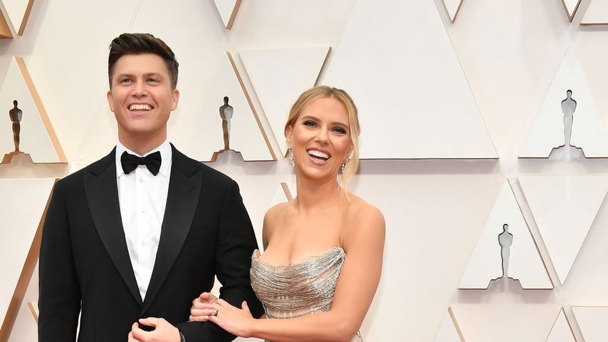 Colin Jost und Scarlett Johansson im Jahr 2020