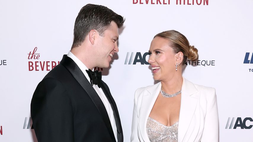 Colin Jost und Scarlett Johansson, November 2021
