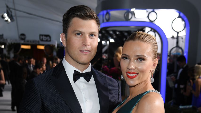 Colin Jost und Scarlett Johansson im Januar 2020