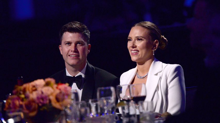 Colin Jost und Scarlett Johansson bei den Cinematheque Awards im November 2021