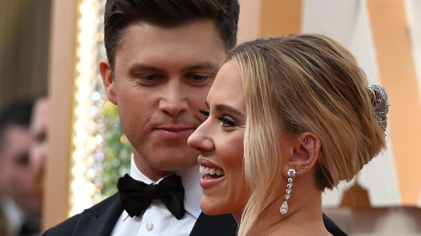 Colin Jost und Scarlett Johansson bei der Oscarverleihung 2020