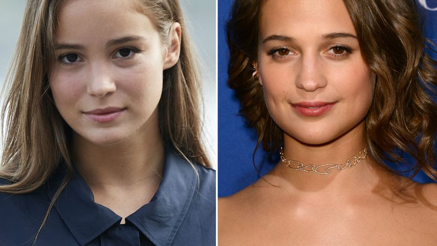 Collage: Alba Baptista und Alicia Vikander