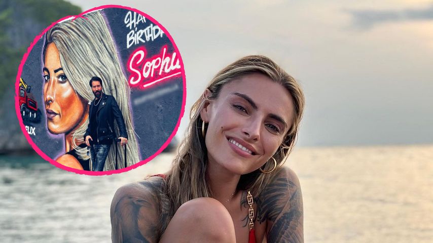 Sophia Thomallas Gesicht ziert jetzt die Berliner Mauer!