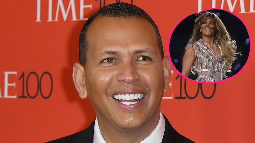A-Rod filmte sich wild hüpfend bei J.Los Super-Bowl-Auftritt