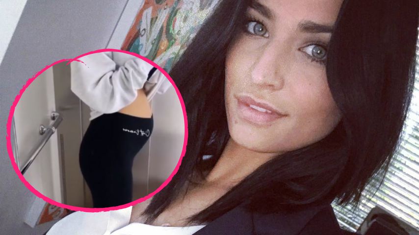 "Da ist er ja!": Amira Pocher zeigt stolz ihren Babybauch