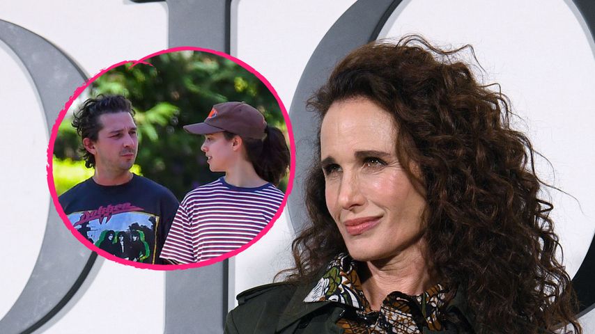 Andie MacDowell behält Tochter Margaret und Shia im Auge