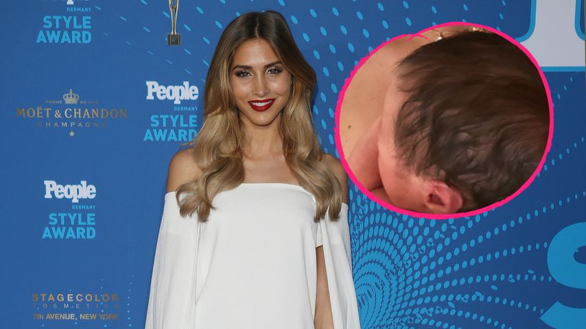 Kuschel-Foto: Hier zeigt Ann-Kathrin Götze ihr Baby Rome