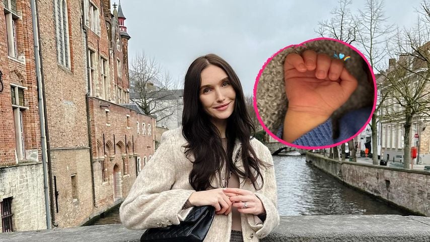 Schwere Geburt: Anna Adamyan zeigt das Händchen ihres Babys!
