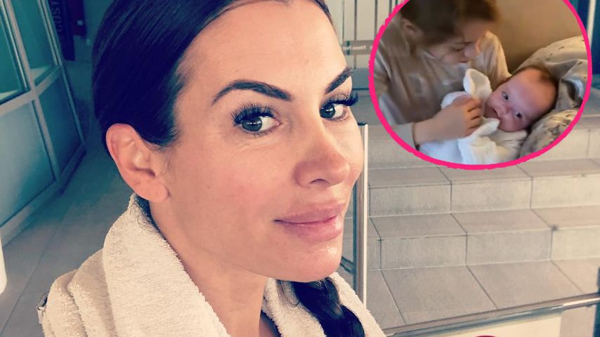 Wie süß! Anna-Maria Ferchichis Kids helfen ihr mit den Babys
