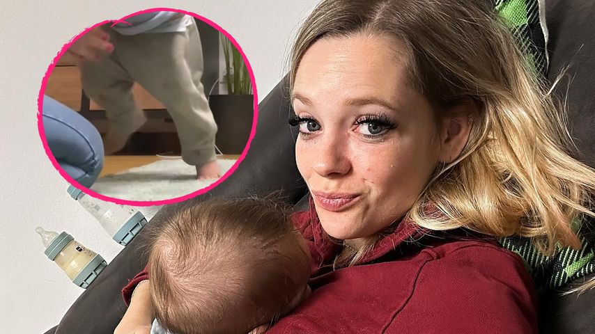 Nicht mal ein Jahr: Anne Wünsches Sohn macht erste Schritte